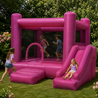 Tissu Air Dancer en PVC tissé 500D 18x18 rose hydrofuge pour promotions de marque