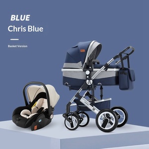 Cochecito de Bebé Cuatro en Uno, Tres en Uno, Asiento de Seguridad Bidireccional para Recién Nacidos, Asiento de Coche Tipo Cesta, Marco de Aleación de Aluminio, Capacidad de Carga de 15 kg - Product Image 3