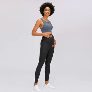 Pantalons de yoga de maternité pour femmes, vêtements de <span class=keywords><strong>grossesse</strong></span> à taille haute avec logo personnalisé, pour le sport, le yoga, les leggings de sport - Product Image 6