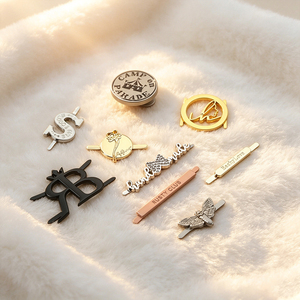 Engraved Custom Metal Logo Tag Wholesale Private Label Metal <b>Name</b> <b>Plate</b> for Clothing Scarf Shoe Garment Accessories - Product Image 3
