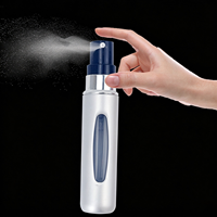 Botol Parfum Aluminium Portabel 10ml, Atomizer Isi Ulang di Bagian Bawah, Penyemprot Wewangian dengan Logo Kustom