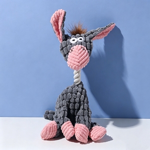 Giocattoli da Masticare per Cani in Peluche Resistenti e Sonori, Simpatici Giocattoli per la Dentizione a Forma di Animali per Tutti i Cani - Product Image 2