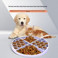 Tapis de léchage pour animaux de compagnie personnalisé, écologique, coloré, en silicone de qualité alimentaire, anti-étouffement, à alimentation lente, pour intérieur et extérieur, avec ventouse