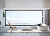 Fenêtre de balcon intégrée avec capteur infrarouge électronique anti-pincement, télécommande mobile, fenêtre intelligente