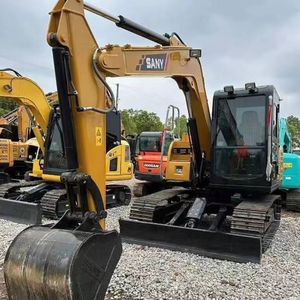 Excavatrice sur chenilles 7 tonnes Sy75c Petite excavatrice Mini Sany Sy75c Excavatrice d'occasion Machine à creuser - Product Image 2