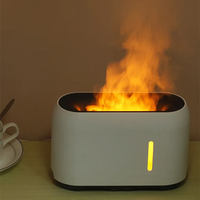 Feu Difusore Aromaterapia Defuser Logo personnalisé 240ml Télécommande Simulation Flamme Ultrasons Aroma Humidificateur Diffuseurs YS