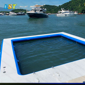 Piscina Gonfiabile Galleggiante in PVC di Alta Qualità per Yacht con Rete, Piscina Marina Gonfiabile per Yacht - Product Image 2