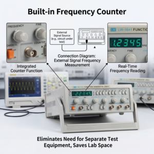 Multifunktionaler Longwei LW-1641 Digitaler Rechtecksignalgenerator 200MHz Frequenzauflösung 16-Bit 4,3 Zoll Touchdisplay - Product Image 6
