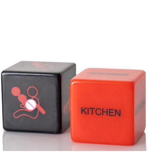 Yun 2cm rouge et noir combinaison anglais Couple <span class=keywords><strong>Action</strong></span> dés amusant en plastique et acrylique carré jeu fournitures avec Logo personnalisé - Product Image 5