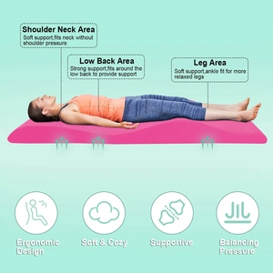 Cama de masaje con curvas, cama de masaje de espuma con cubierta extraíble, cojín de cama de pestañas de espuma de alta densidad con suave para salón - Product Image 5