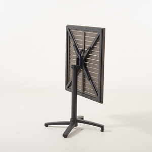 Tavoli Pieghevoli per Ristoranti e Bistrot - Tavoli da Pranzo Pieghevoli Resistenti per Esterni (Legno Plastico/Alluminio) Qualità Commerciale per Hotel e Ospedali - Product Image 5