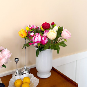 Artificial Peony Bouquet <b>Silk</b> <b>Flower</b> 30cm-100cm High Simulation Classic Style Wedding Home Decor - Product Image 2