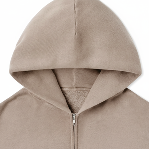 Sudaderas con capucha de invierno para hombre de alta calidad personalizado al por mayor pulóver ropa de calle doble cremallera algodón/poliéster ligero hotsale - Product Image 1