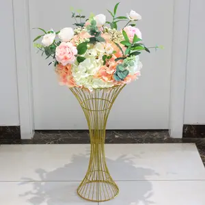 Simulated flower material wedding lobby decoration foreign Peony Rose flower arrangement Road Flower guide table field cloth flo