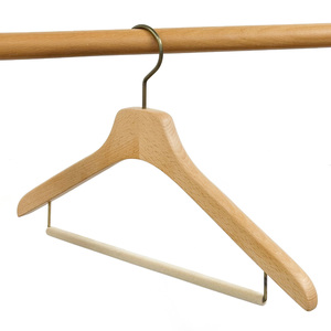 Nhà Máy Giá Không Trượt Sồi Quần Áo Bằng Gỗ Tùy Chỉnh Duy Nhất Tự Nhiên Gỗ Rắn Móc Áo Cho Khách Sạn - Product Image 2