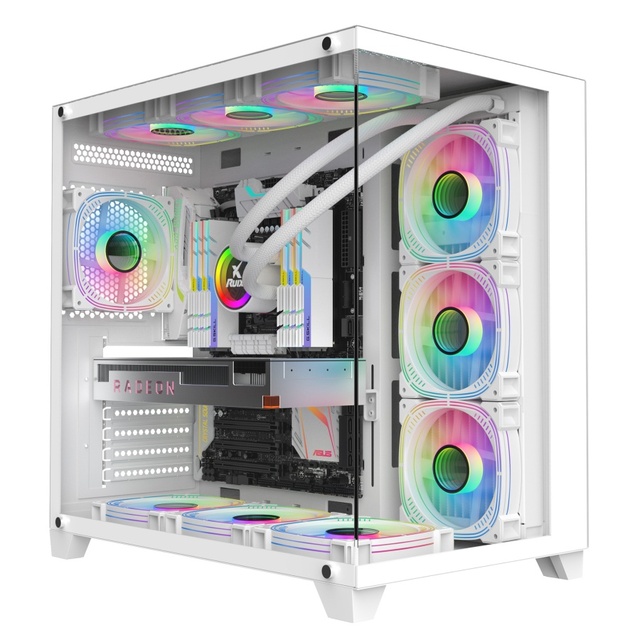 Popular 2024 Low Price PC Cases Full Tower Gaming ATX Gamer Cabinet Computer PC Case Casing for Desktop