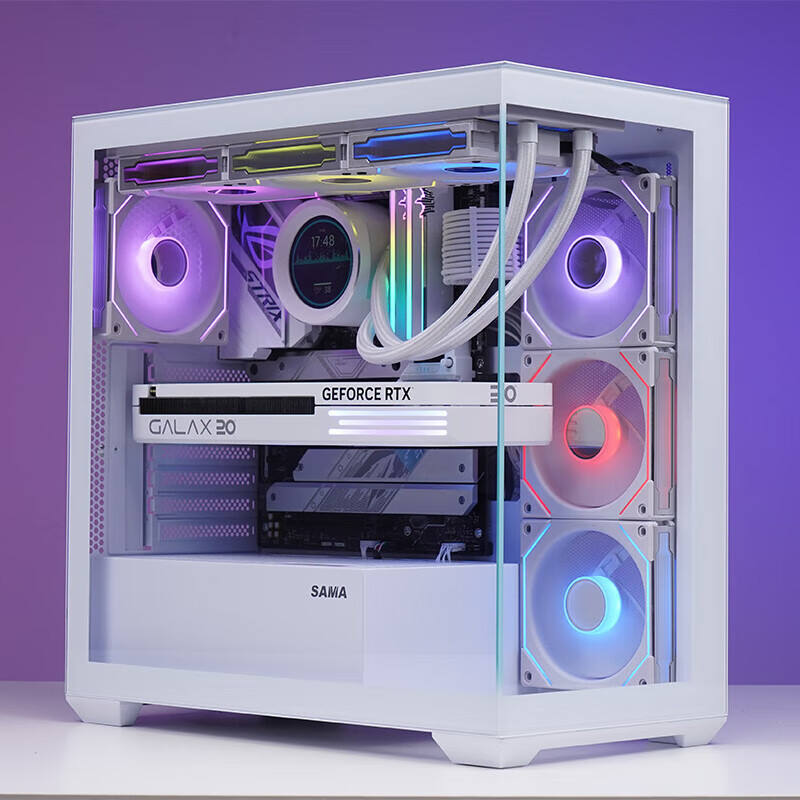 OEM Mid Tower PC Chassis Cabinet Computer Casing Full View Gaming ...