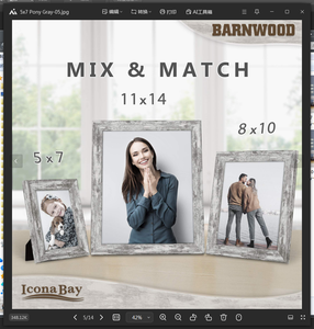 Wholesale Simple Style Desk Stand Custom Size Mdf Wooden <b>Gallery</b> Wall Decor Picture Photo <b>Frame</b> - Product Image 5