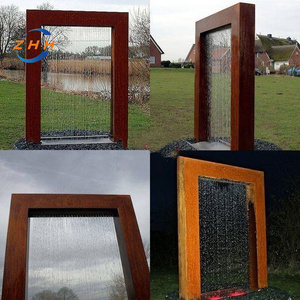 Eau en acier corten caractéristiques jardins cascade <span class=keywords><strong>fontaine</strong></span> nappe phréatique - Product Image 4