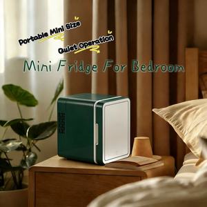 Premium Black Portable Mini Branded <strong>Fridge</strong> with Frost-Free Direct Cooling 4L Capacity <strong>for</strong> Outdoor <strong>Camping</strong> Use - Product Image 1