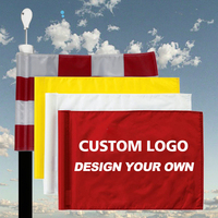 Bannière promotionnelle personnalisée de 14x21cm et drapeau de 35x50cm 300D Oxford Double couche impression recto verso bannière personnalisée drapeaux de golf
