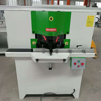 Yüksek performanslı 45 derece konik işleme makineleri 2.2kw çift kafa testere açı ekipmanları