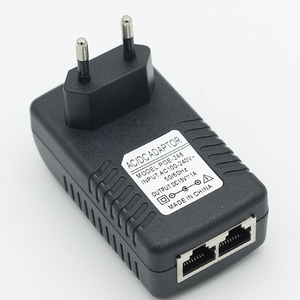 Tường gắn kết Euro cắm <span class=keywords><strong>ethernet</strong></span> PoE Injector 48v0.5a AC <span class=keywords><strong>DC</strong></span> Power PoE <span class=keywords><strong>Adapter</strong></span> 24v1a 24W 100Mps RJ45 cổng PoE Injector <span class=keywords><strong>Adapter</strong></span> - Product Image 3