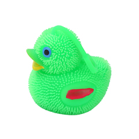Boule de Stress lumineuse canard, action personnalisée, souple en TPR, lumière LED, animaux, boule avec lumière pour enfants, cadeaux promotionnels