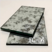 Luxury Top Quality Vintage Tinted Silver Mirror Classical Decorative Antique Color Aluminum Wall Mirror Sheet Glass