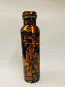 Pure Handmade Copper <b>Water</b> <b>Bottle</b> with Leak-Proof Hammered Finished for 1000ml Best Selling <b>Bottles</b> Acceptable Prices - Product Image 4