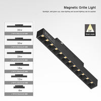 Éclairage intérieur domestique et commercial : Spot linéaire LED 48V, luminaire magnétique sur rail encastré ou suspendu