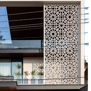 Systèmes de façade murale extérieure Matériel de décoration Panneaux en métal découpés au laser <span class=keywords><strong>Mashrabiya</strong></span> Panneaux sculptés - Product Image 1