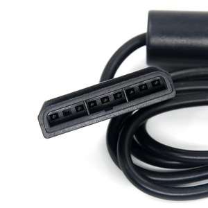 Mando de Juego con Cable para PS2 Slim, PS2 Fat, PS1, Doble Vibración, Doble Motor, Botones con Diseño de Copo de Nieve, Transparente y Colorido - Product Image 5