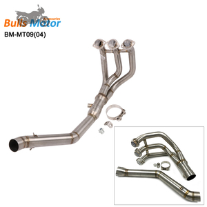 Tubo de Escape de Acero Inoxidable para Motocicleta, Tubo de Curva de Tubo de Escape MT09 FZ09 XSR900, para <span class=keywords><strong>Yamaha</strong></span>, Delantero de Motocicleta, 2014 a <span class=keywords><strong>2018</strong></span>, 1 Unidad - Product Image 5