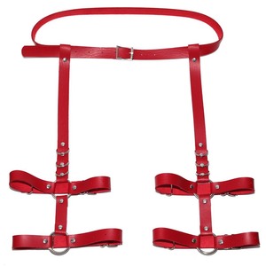 Chaîne de corps en cuir punk sexy, bondage BDSM, ceinture porte-jarretelles en cuir pour <span class=keywords><strong>jeu</strong></span> de bondage fétiche - Product Image 6