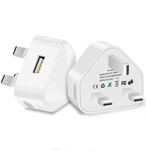 Cargador USB de 2 Puertos 2.1A, Adaptador de Viaje Universal de 10W para iPhone, Cargador de Pared para EE. UU., UE y Reino Unido para Teléfonos Móviles, Venta al Por Mayor de Fábrica - Product Image 3
