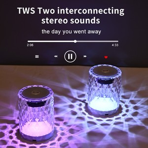 Haut-parleur sans fil intelligent TWS AI, Bluetooth, commande vocale, haut-parleurs de voiture AI, caisson de basses, son puissant, lumière LED RVB cristalline - Product Image 6