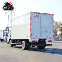 Camionnette légère JAC d'occasion, petit camion de transport de marchandises, camionnette 4x2, camionnette fermée 130 CV 4 tonnes