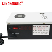 Régulateur de tension monophasé Sunchonglic modèle AC-2000W 220V/230V AC 2 KVA, stabilisateur à onde sinusoïdale pure, affichage LED