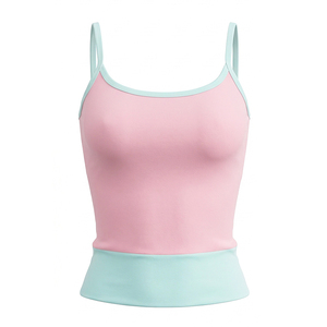 Viviblook Q26TP052 Chaleco de Verano para Mujer, Sexy, sin Mangas, con Bloques de Color, Top para Damas - Product Image 4