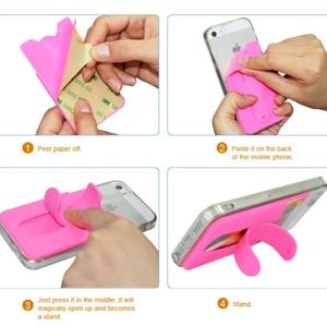 Soporte Universal para Teléfono Móvil con Adhesivo Trasero de Silicona, Tarjetero, Soporte para Teléfono Celular con Adhesivo Trasero, Soporte para Tarjetas de Crédito - Product Image 5