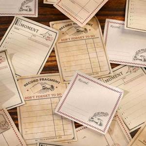 Cuaderno de Notas de Papel con Diseño Retro Poético, 4 Estilos Únicos, Decoración DIY, Diario Práctico de Hojas Sueltas con Función de Memo - Product Image 1