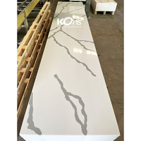 Plaques de surface solide en marbre artificiel Krion Hanex de couleur veineuse