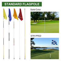 Drapeau de golf pour putting green avec trou et coupelle, mini drapeau d'entraînement léger et écologique pour le driving range