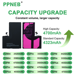 Batterie de remplacement OEM de haute qualité pour <span class=keywords><strong>iPhone</strong></span> 14, 14 Plus, 14 Pro, 14 Pro Max, vente en gros, garantie 18 mois - Product Image 2