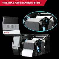 Impresora de Etiquetas POSTEK Serie GX 300dpi Semi-Industrial, Impresora de Transferencia Térmica de Códigos de Barras/RFID con Cortador de Alta Velocidad A400S
