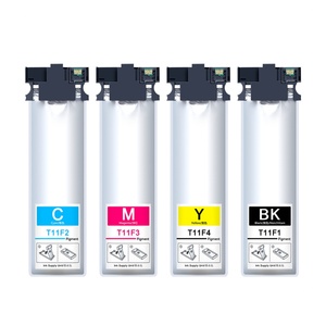ถุงหมึก Supercolor T11F T11F1-T11F4 ใช้ร่วมกันได้ พร้อมชิปแบบใช้ครั้งเดียว สำหรับเครื่องพิมพ์ Epson WorkForce Pro WF-C5890/WF-C5390/WF-C5890a - Product Image 1