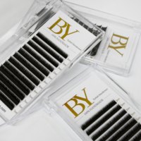 Fournitures en gros pour extensions de cils en volume, courbures CC/D/DD/M/L/LD/LC, extensions de cils individuels en faux vison à marque privée