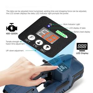 Máquina Flejadora Manual Eléctrica a Batería V2 para Flejes <span class=keywords><strong>de</strong></span> PET/PP, <span class=keywords><strong>Venta</strong></span> <span class=keywords><strong>de</strong></span> Fábrica - Product Image 3