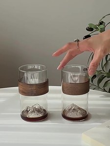 Tazza da tè in vetro silicato di boro alto; Tazza d'acqua monostrato per uso domestico; Guardare il <span class=keywords><strong>caffè</strong></span> di montagna e la tazza di latte di ferro. - Product Image 6
